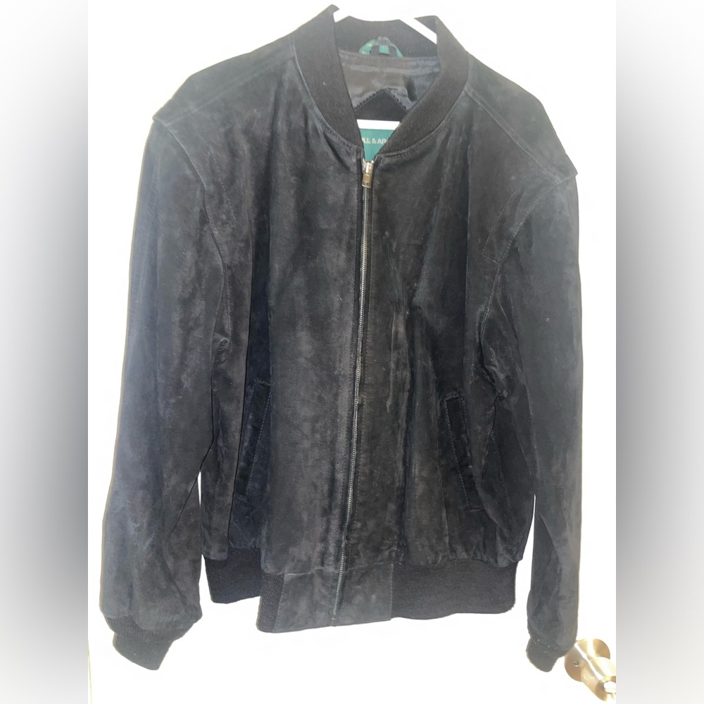 Hill & Archer Vintage Black Suede Men's Jacket